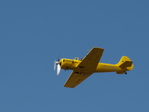 Yakovlev YAK52TW (TailWheel), LY-YMS, Bauzeit 1979-1991 bei der Flugvorführung.