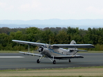 Antonov AN-2, D-FONL, Baujahr 1957, der Classic Wing, bei der Landung.