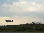 2 North American T6 (D-FUKK, N7646S) beim Start