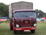 Rotbrauner Krupp Frontlenker LKW