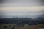 Aussicht von Stromberg in Richtung Sauerland; die Wetterbedingungen für das Fotografieren waren leider sehr schlecht.