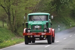 Grün-Roter Oldtimer-LKW