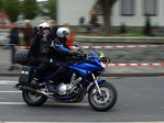 Motorrad des Fernsehteams